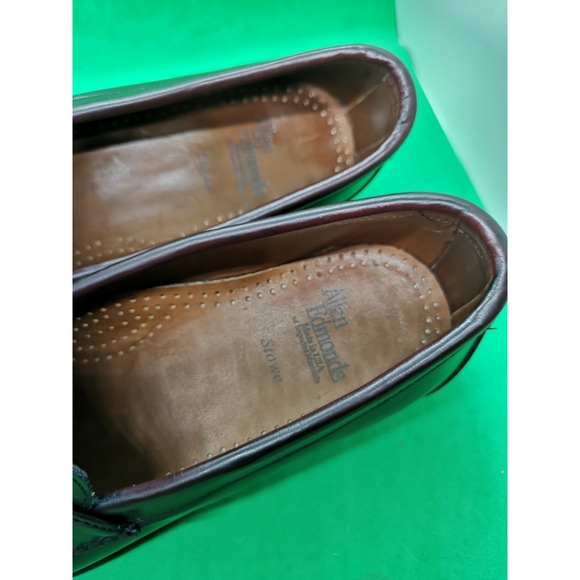 Allen Edmonds STOWE Brown Pinched Leather Tassel Loafers sz 10 D MENS US main image 7